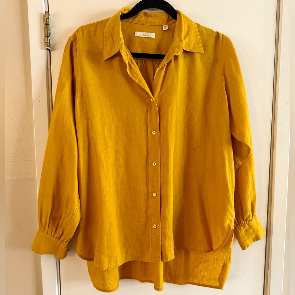 Doen Hava Linen Top Sunflower - Picture 3 of 10